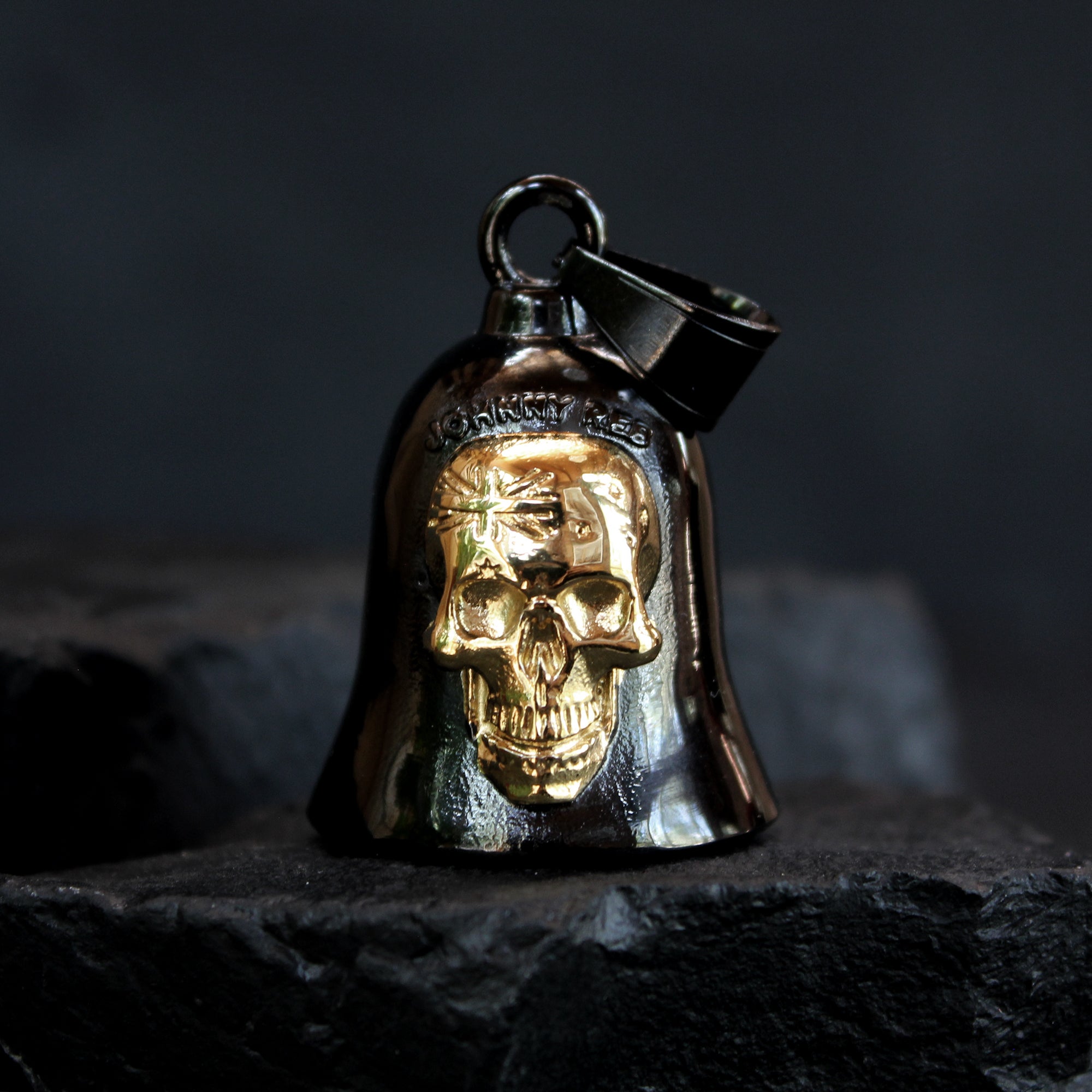 Skull Flag Ride Bell - Black