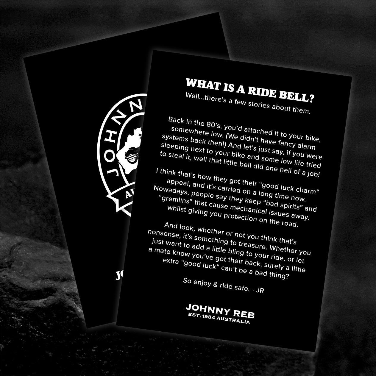 Johnny Reb Logo Ride Bell - Silver