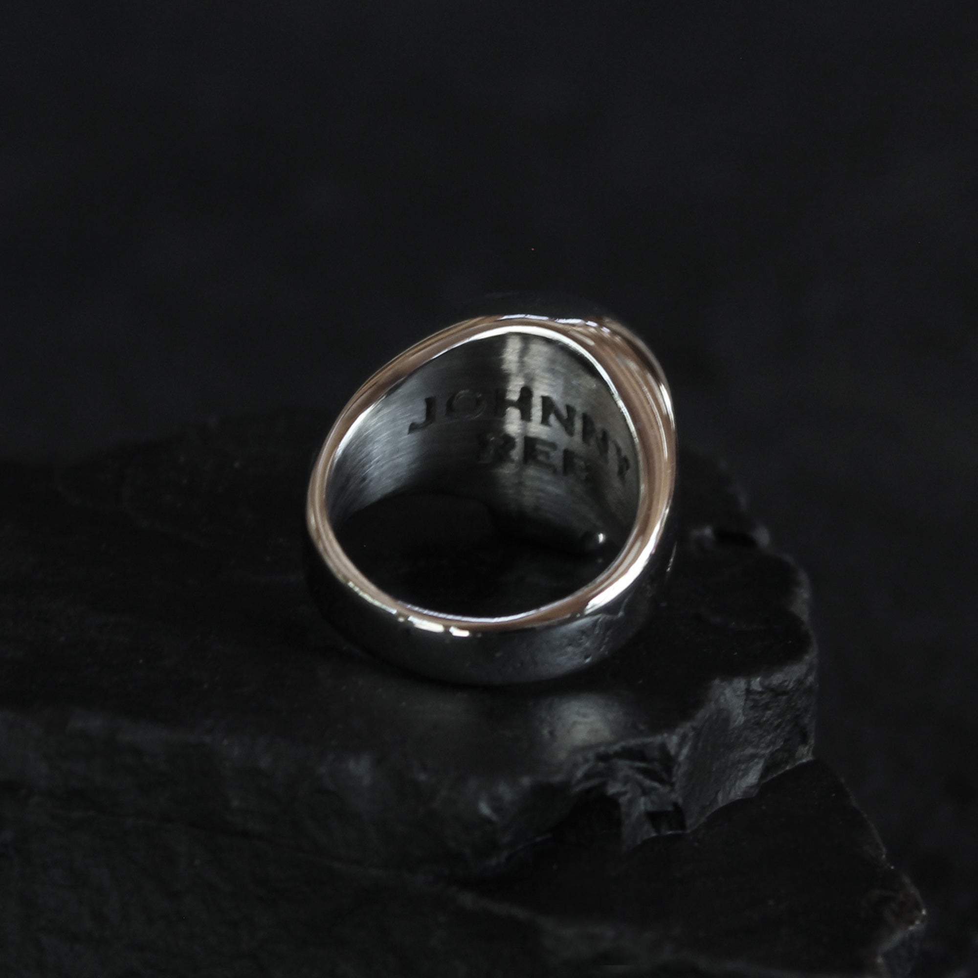 Johnny Reb Skull Ring - Silver