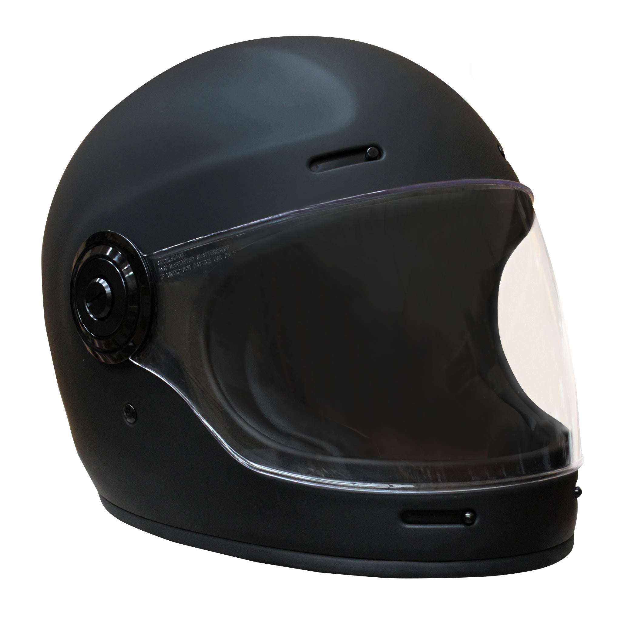 Lyell Full Face Helmet - Matte Black/Brown Lining