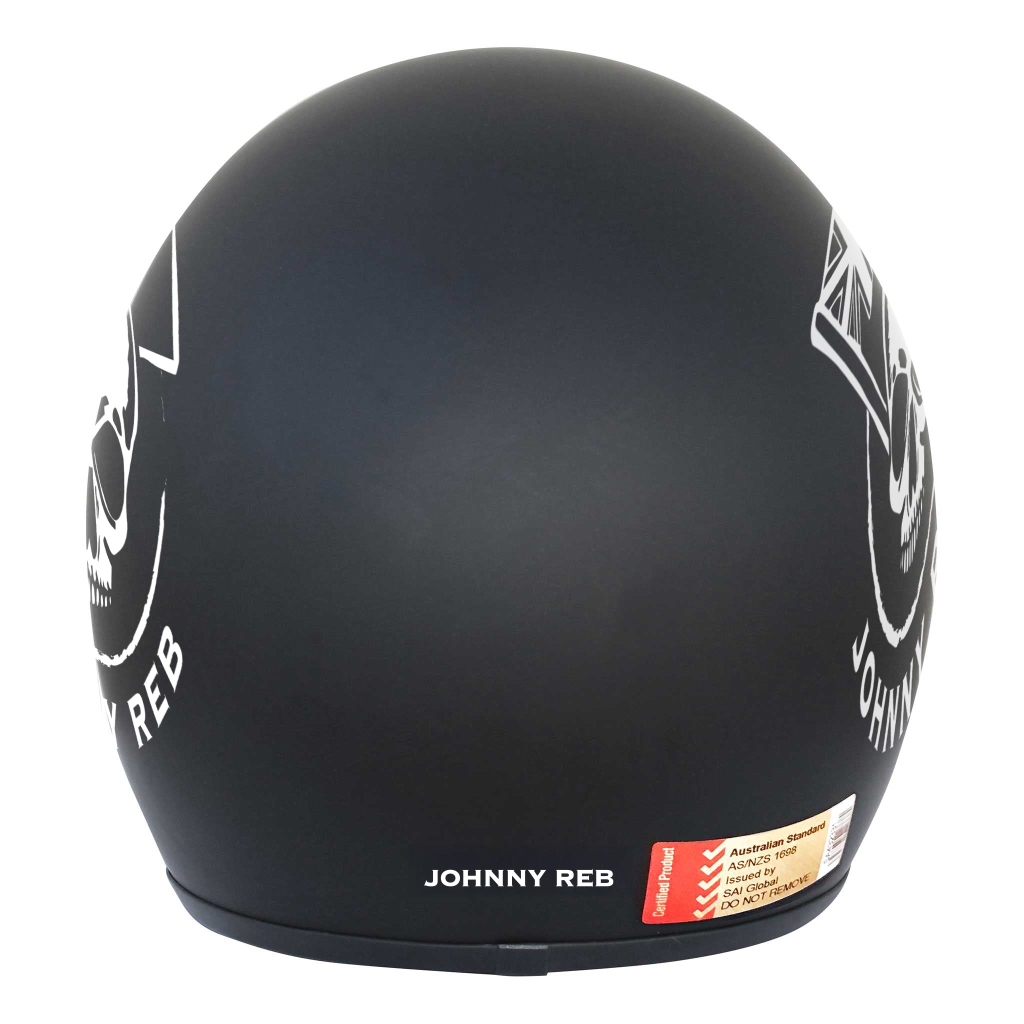 Johnny Reb Burke Aussie Skull Open Face Helmet