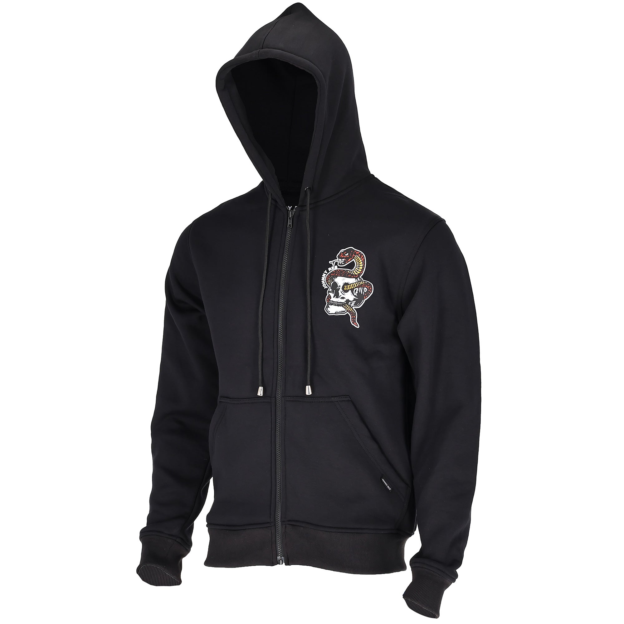 Johnny Reb Snake & Skull Full-Zip Hoodie - Red