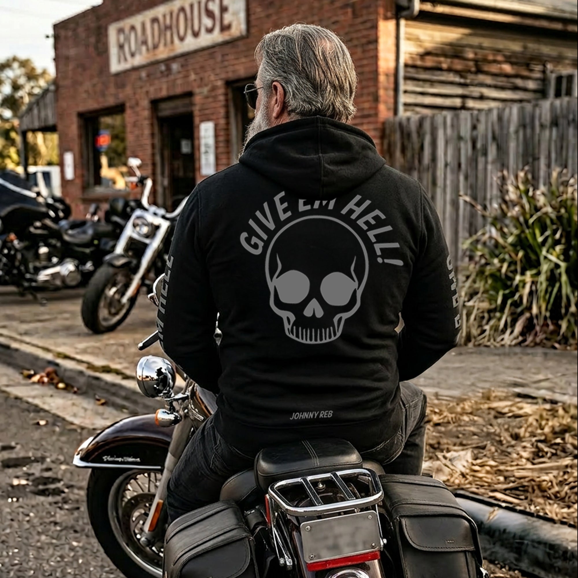 Give Em Hell Protective Full-Zip Hoodie