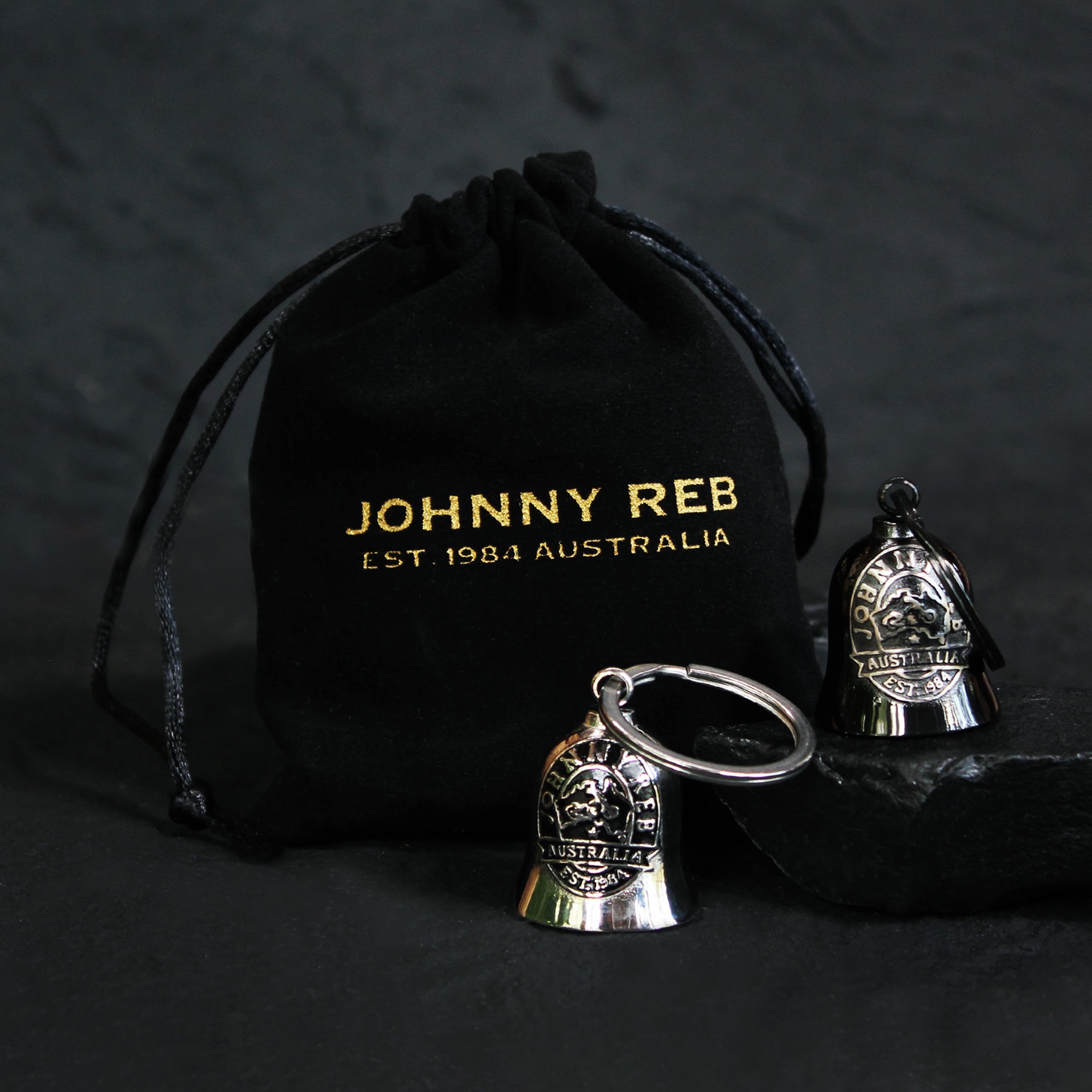 Johnny Reb Logo Ride Bell - Black