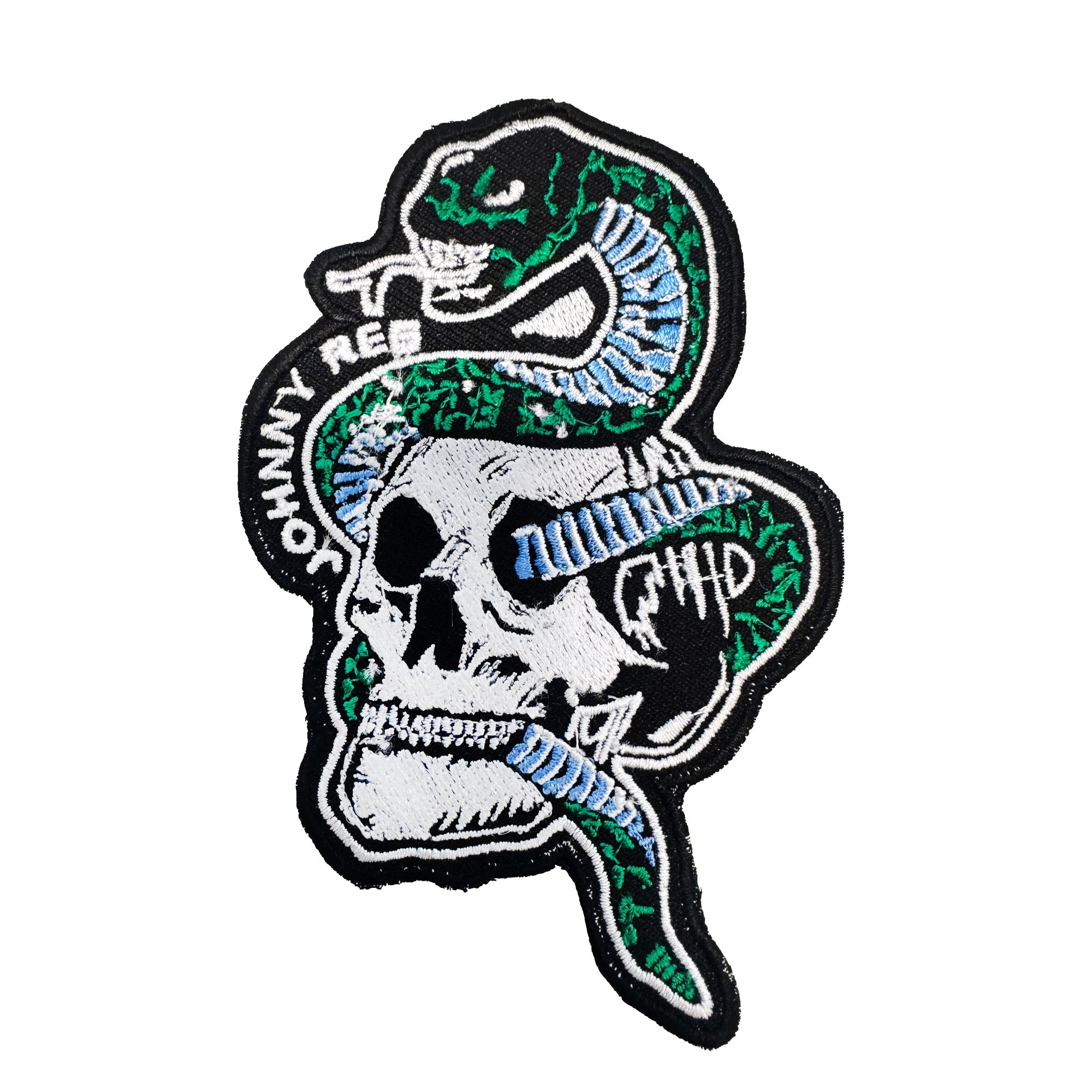 Snake & Skull Patch - Blue/Green