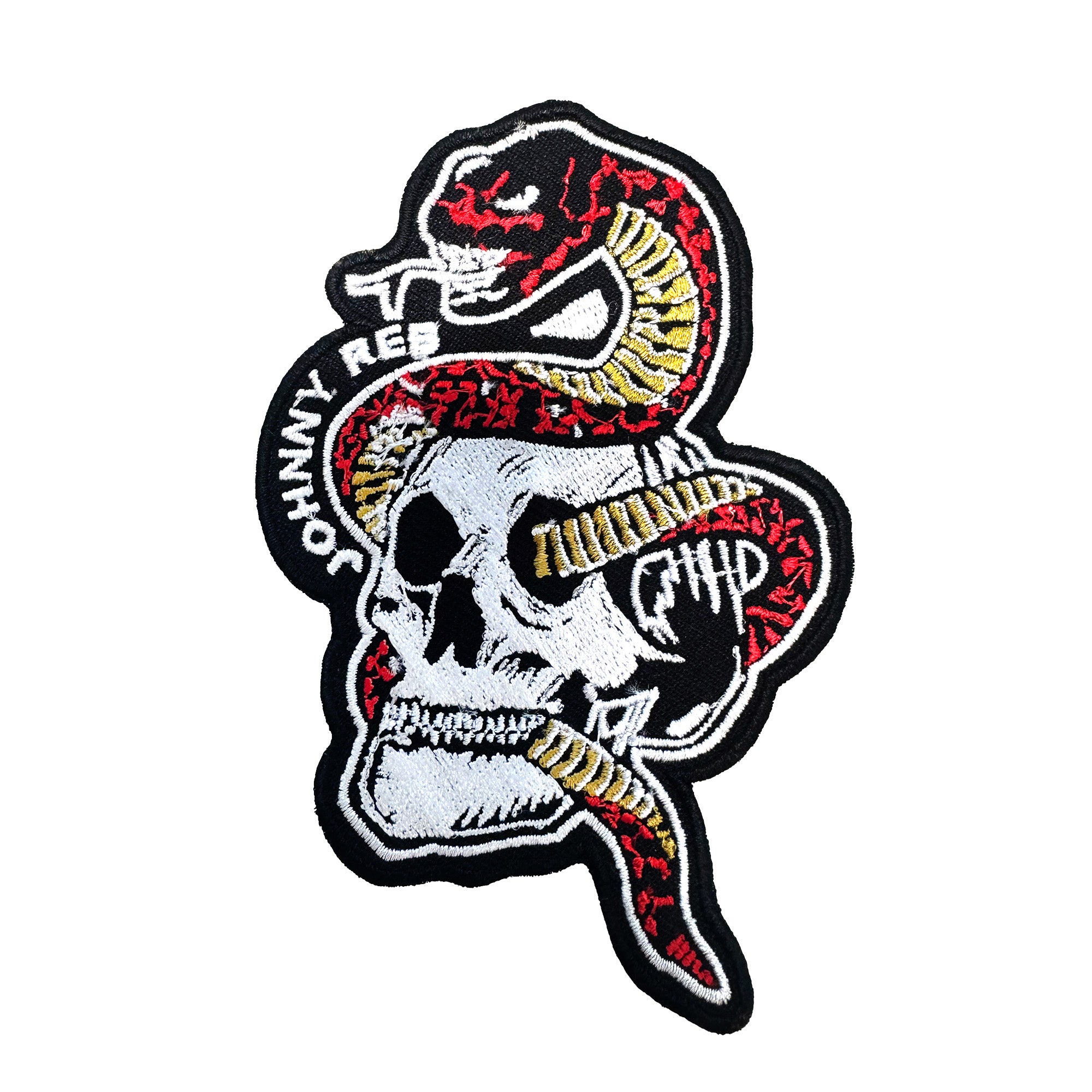Snake & Skull Patch - Red