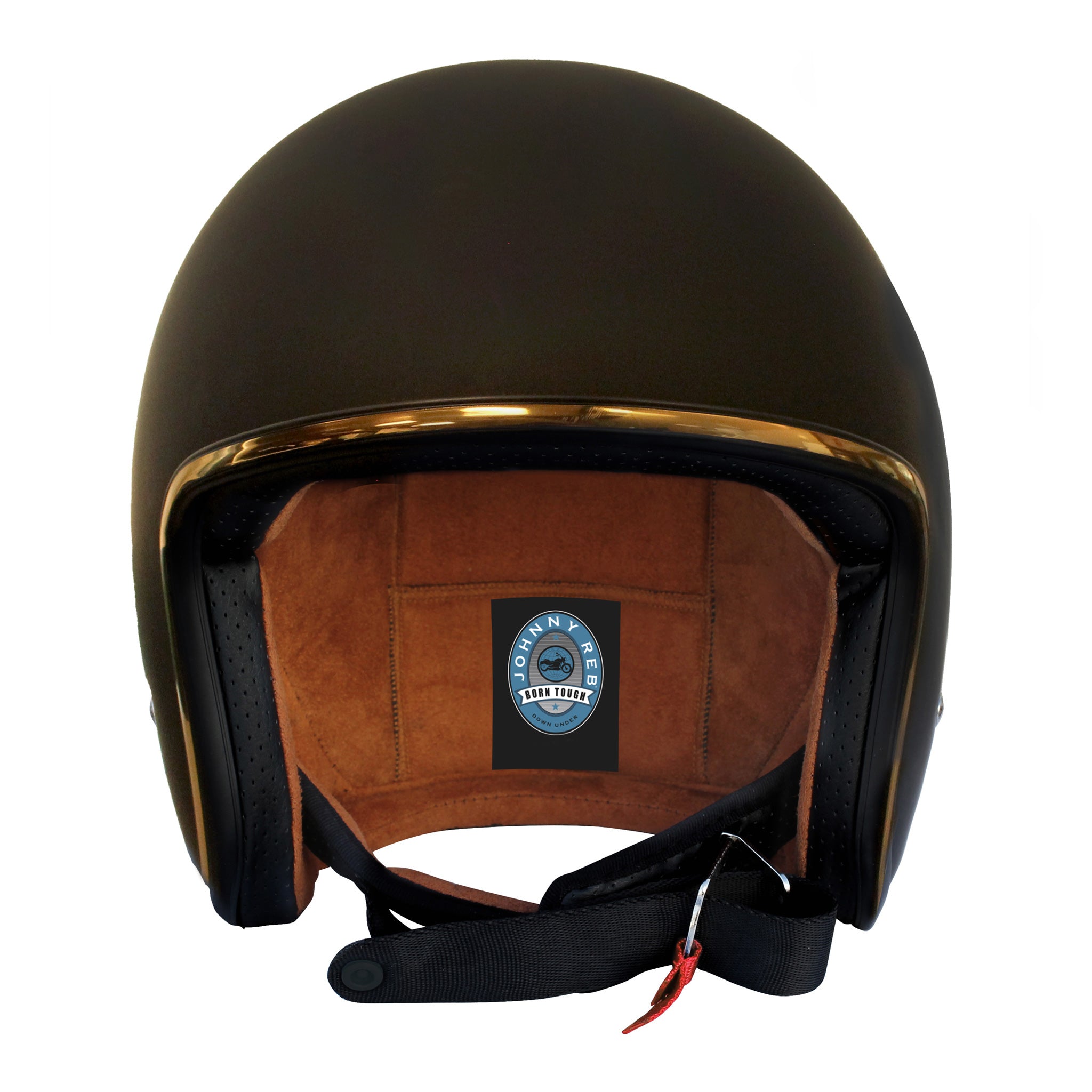 Johnny Reb '1984' Gold Burke Open Face Helmet