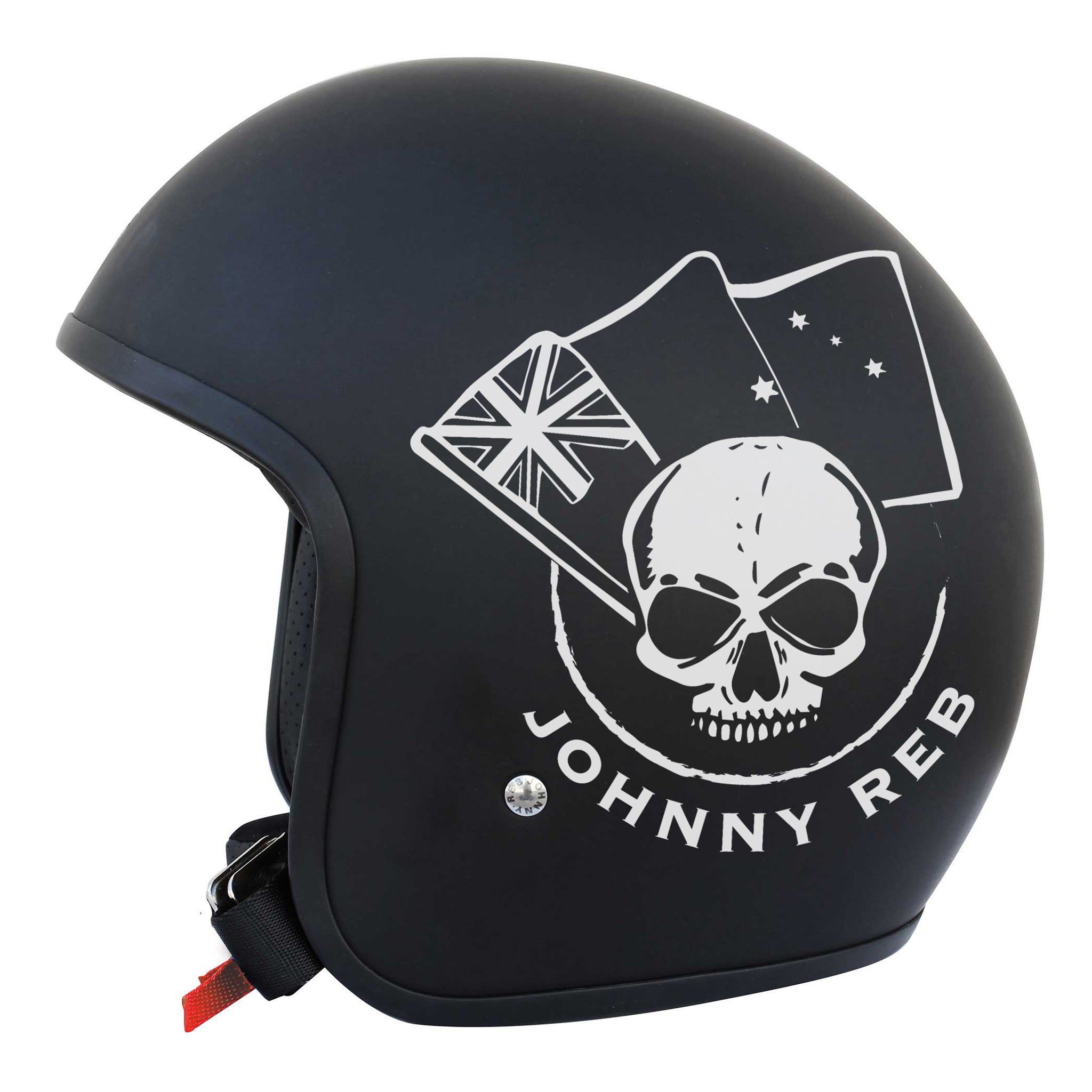 Burke Aussie Skull Open Face Helmet