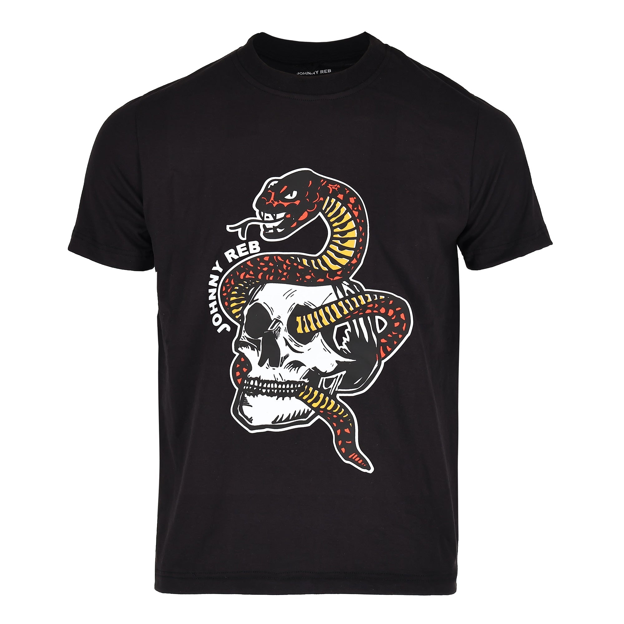 ‍Johnny Reb Snake & Skull T-Shirt - Red (100% off)
