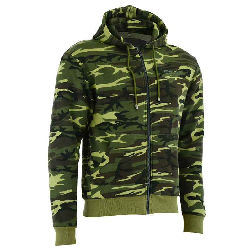 Men's camo full zip on sale hoodie